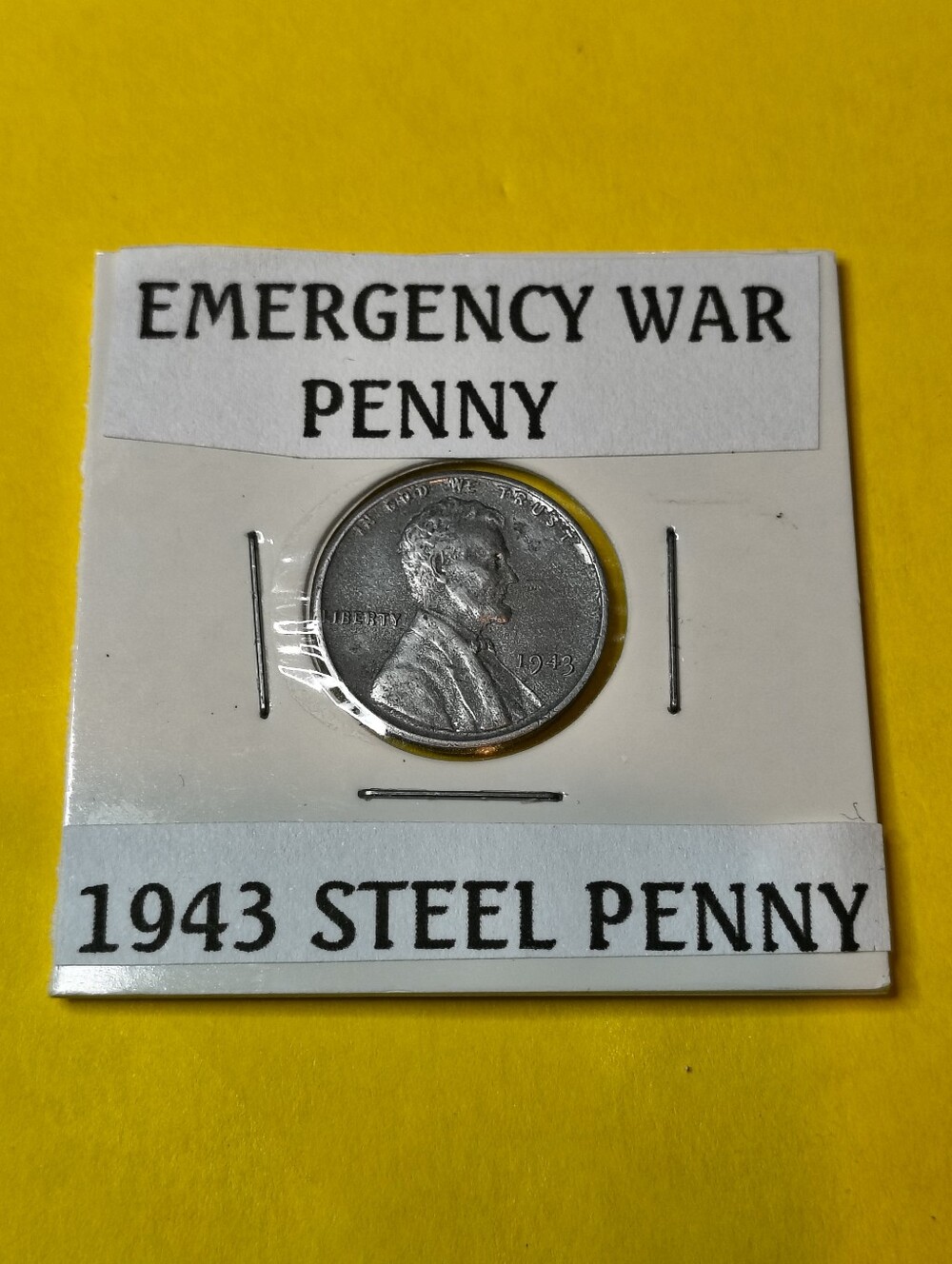 1943 Steel Wheat Penny - Emergency War Penny
